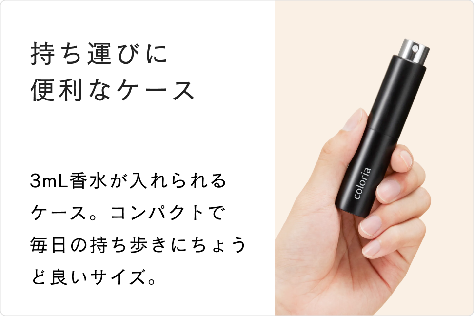 持ち運びに便利なケース