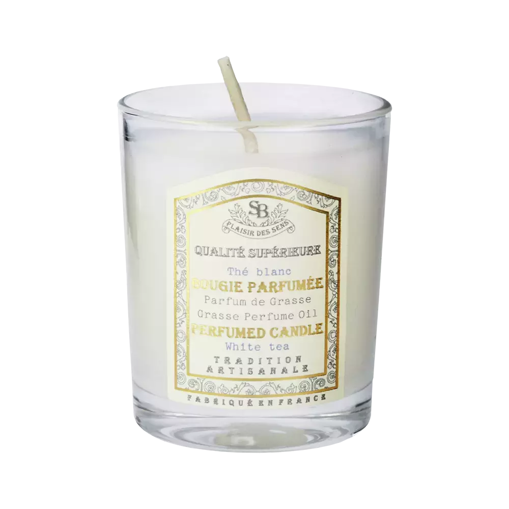 グラスキャンドル ホワイトティー | サンタール・エ・ボーテ | カラリア
