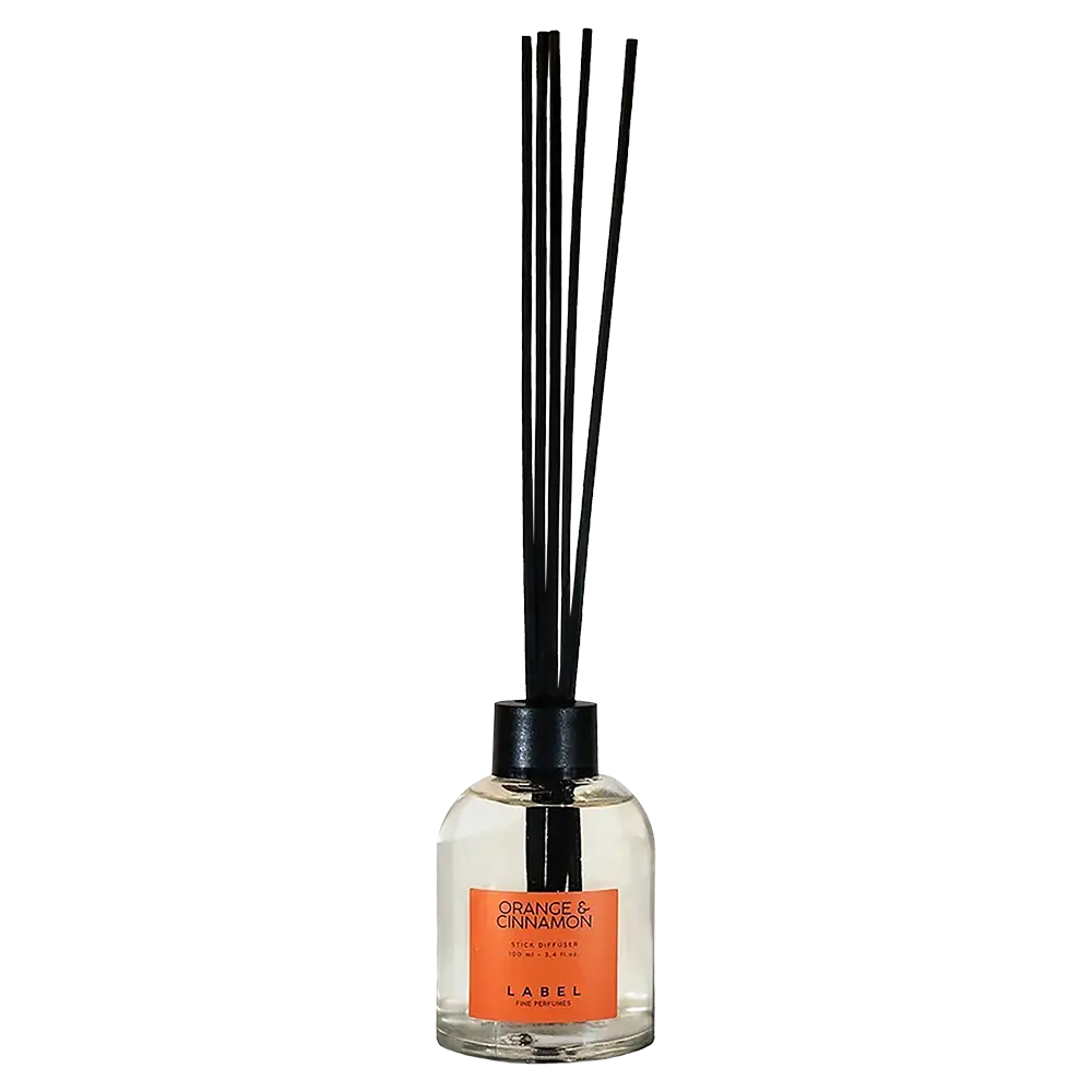 リードディフューザー オレンジ＆シナモン | ラベル | カラリア