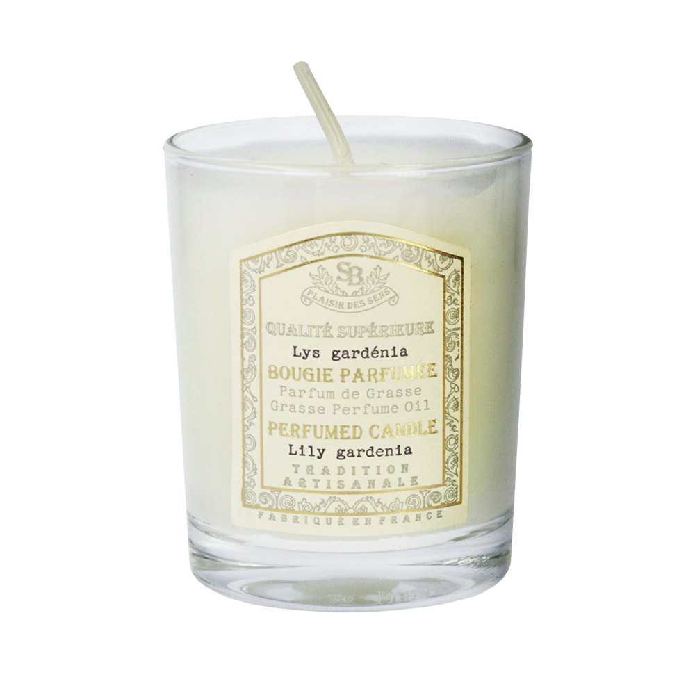 Glass candle Lily Gardenia カラリア