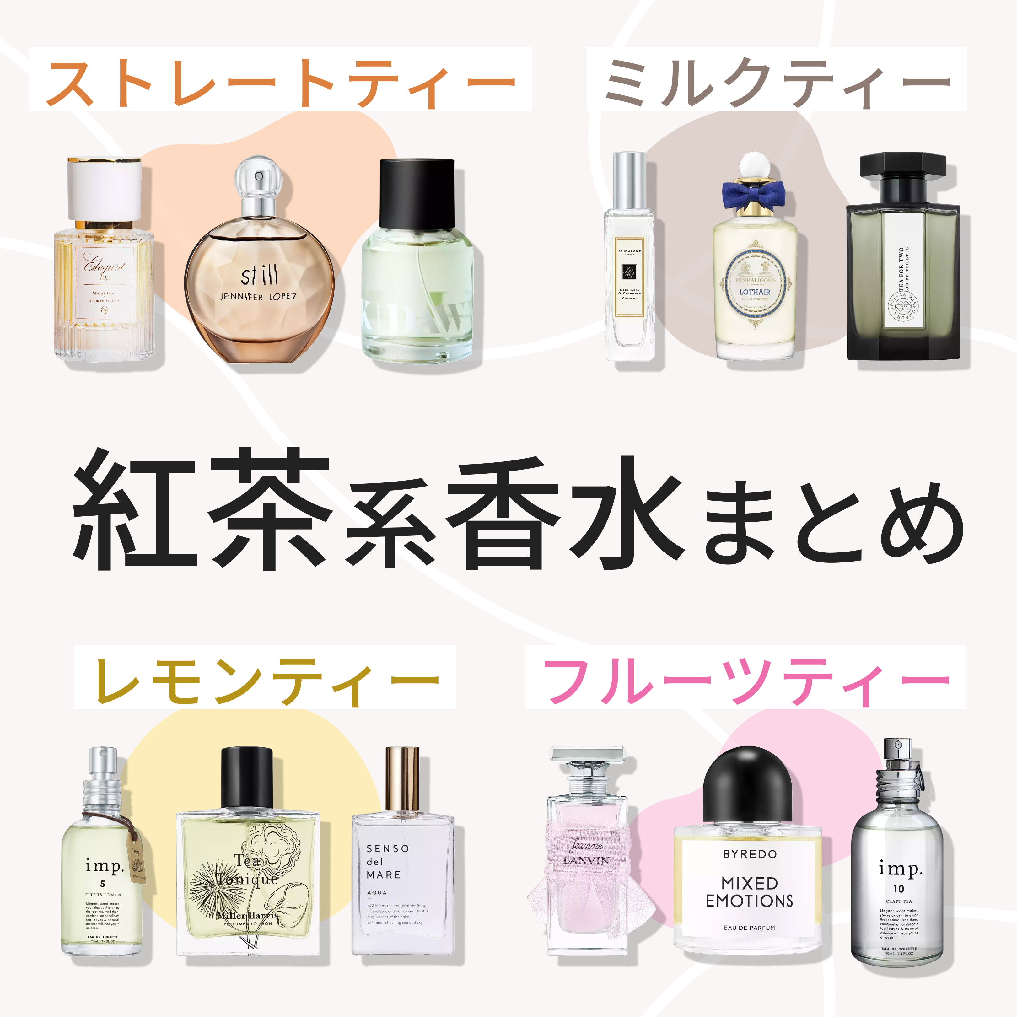 紅茶系香水まとめ | カラリア